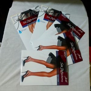 Barely Black Silk Reflections Panty Hose